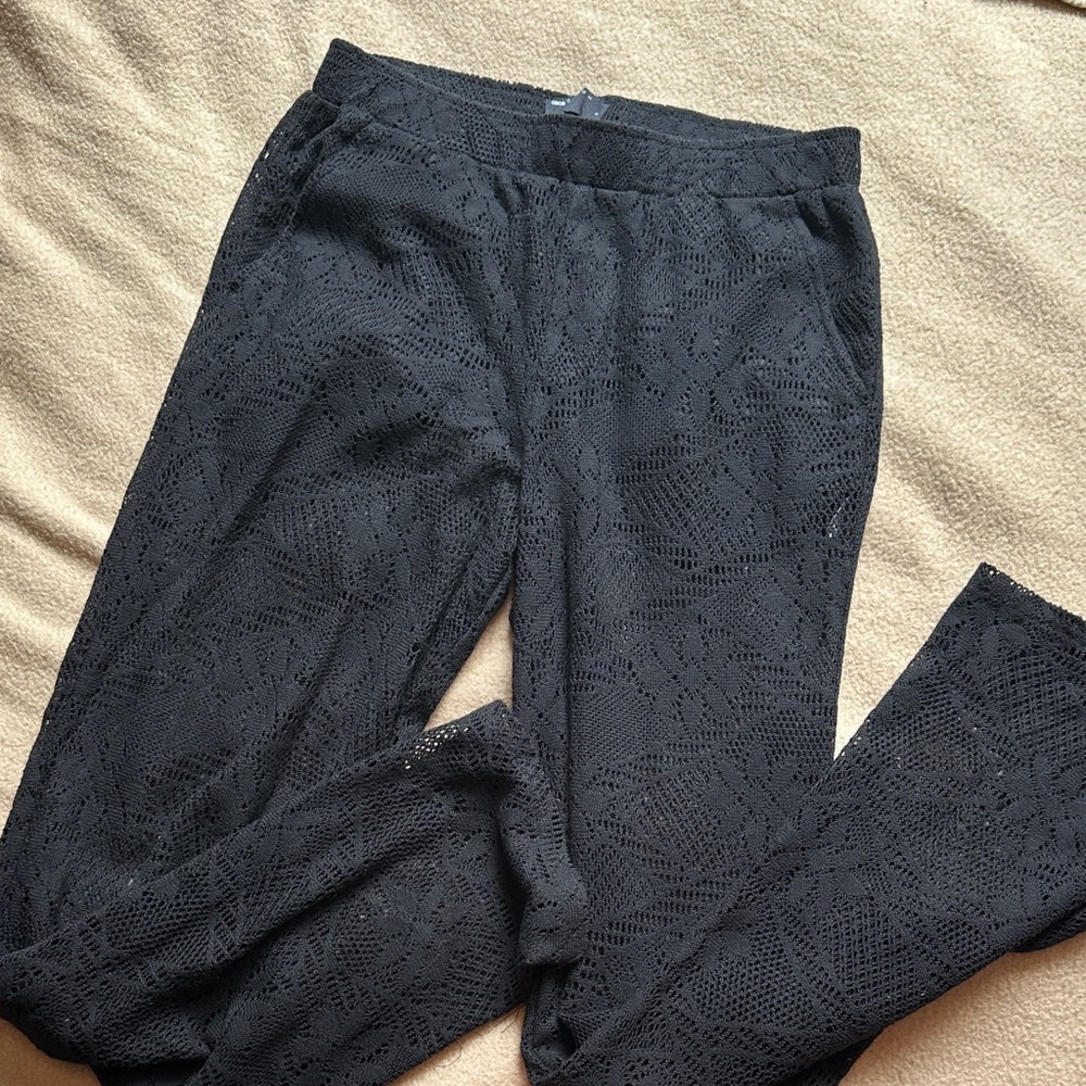 NWOT ASOS Black Mesh Men's Pants